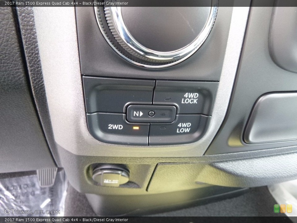 Black/Diesel Gray Interior Controls for the 2017 Ram 1500 Express Quad Cab 4x4 #116830461