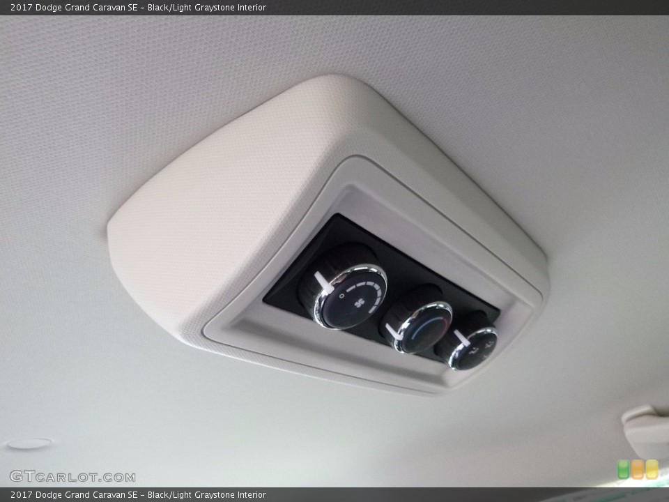 Black/Light Graystone Interior Controls for the 2017 Dodge Grand Caravan SE #116831046