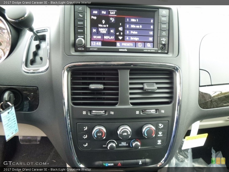 Black/Light Graystone Interior Controls for the 2017 Dodge Grand Caravan SE #116831115