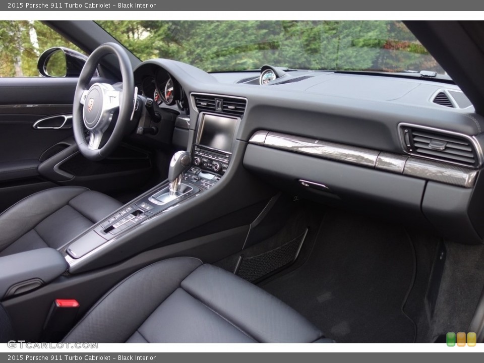 Black Interior Dashboard for the 2015 Porsche 911 Turbo Cabriolet #116831340