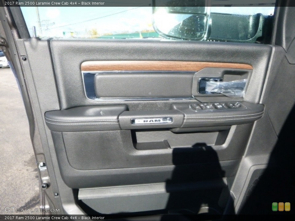 Black Interior Door Panel for the 2017 Ram 2500 Laramie Crew Cab 4x4 #116834118