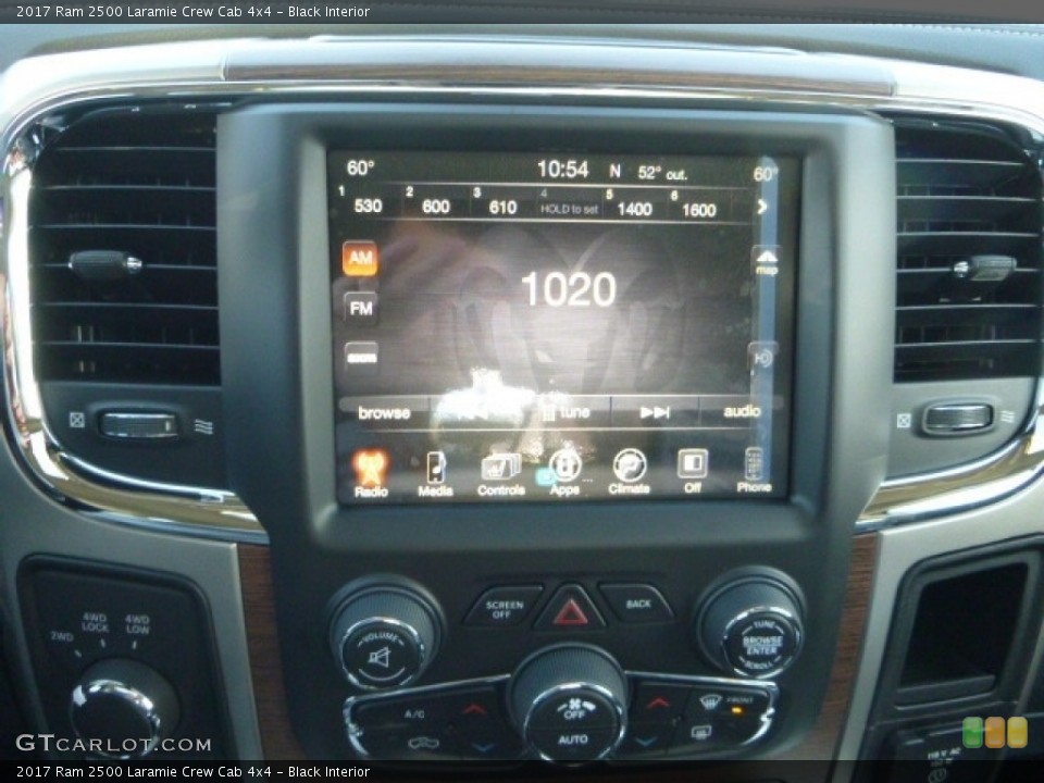 Black Interior Controls for the 2017 Ram 2500 Laramie Crew Cab 4x4 #116834136