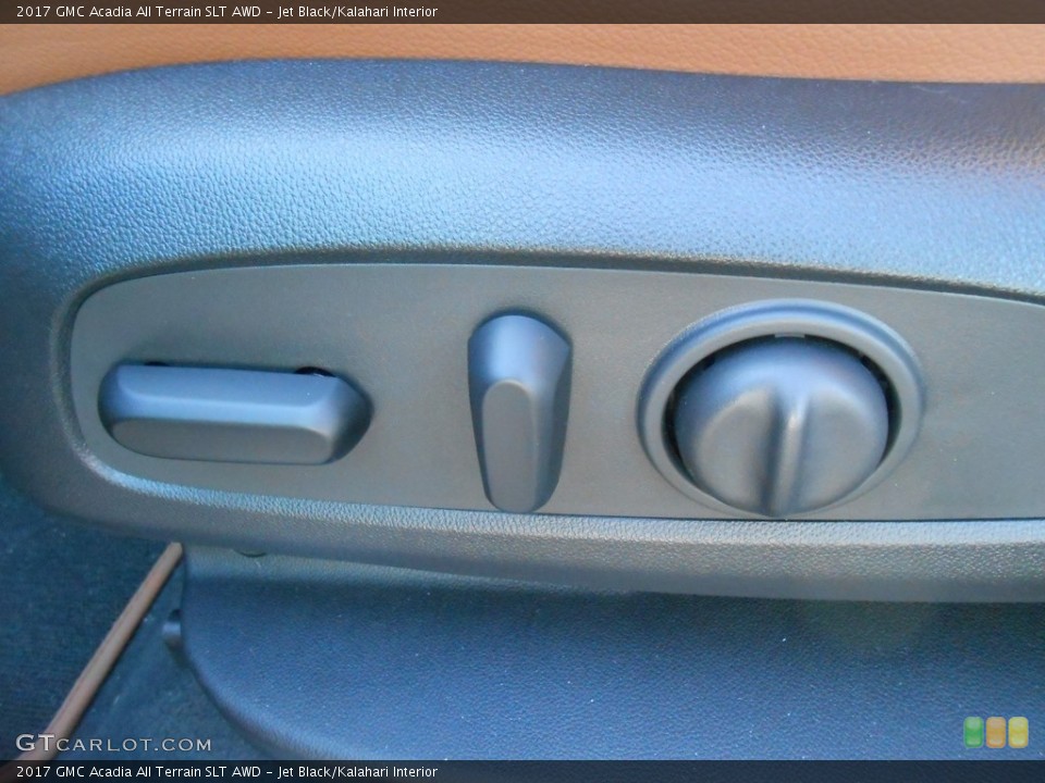 Jet Black/Kalahari Interior Controls for the 2017 GMC Acadia All Terrain SLT AWD #116837048