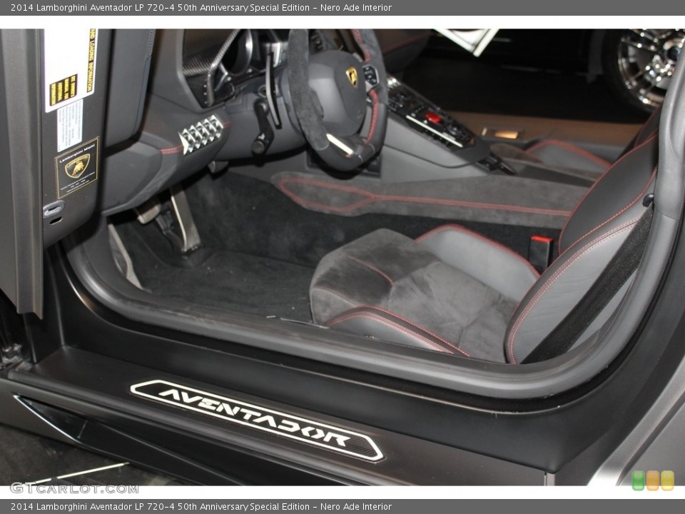 Nero Ade Interior Front Seat for the 2014 Lamborghini Aventador LP 720-4 50th Anniversary Special Edition #116841362