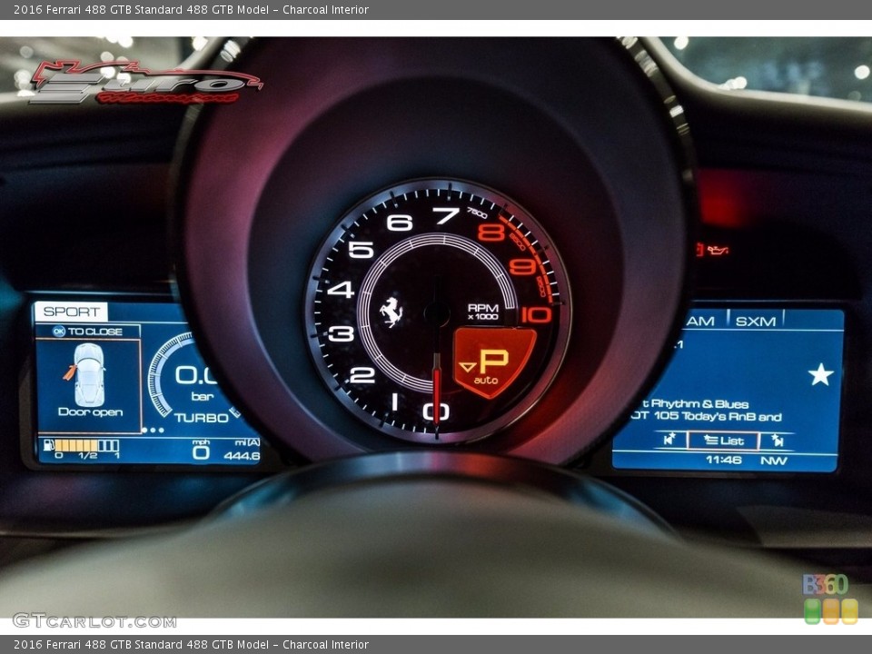 Charcoal Interior Gauges for the 2016 Ferrari 488 GTB  #116841695