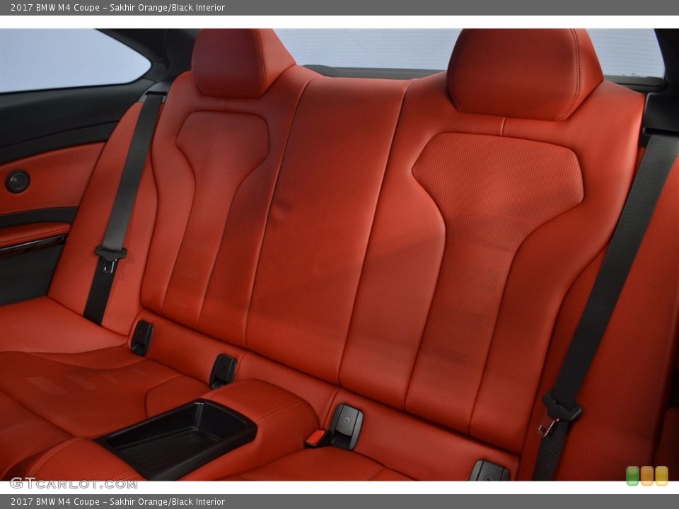 Sakhir Orange/Black Interior Rear Seat for the 2017 BMW M4 Coupe #116843123