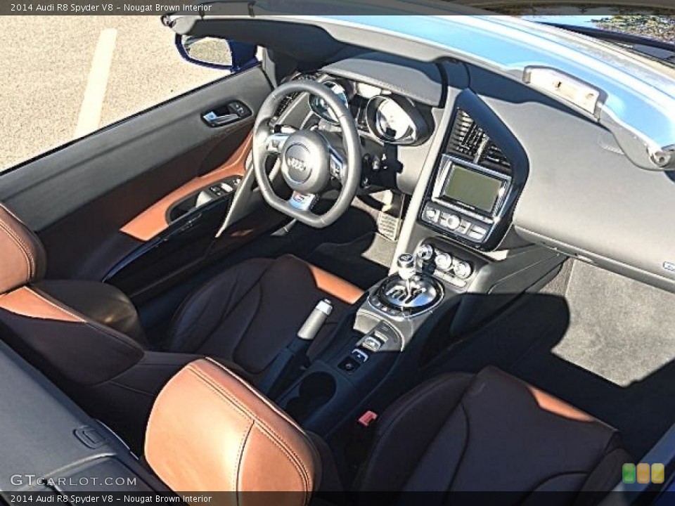 Nougat Brown Interior Photo for the 2014 Audi R8 Spyder V8 #116847582