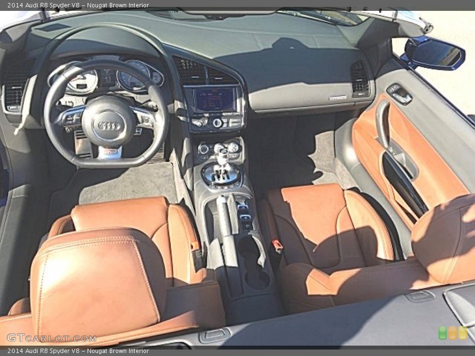 Nougat Brown Interior Front Seat for the 2014 Audi R8 Spyder V8 #116847600