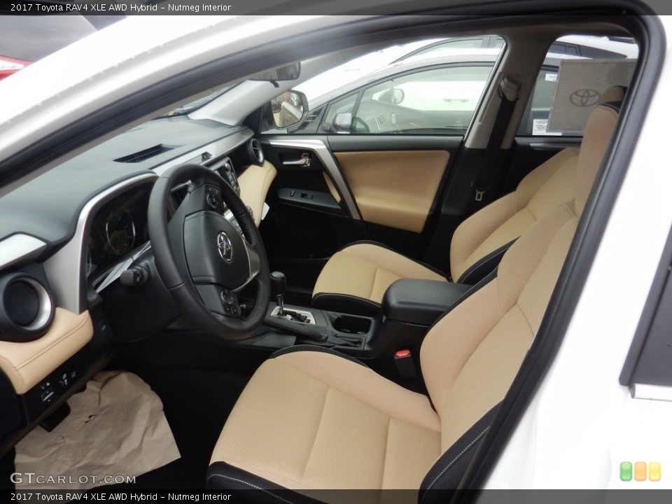 Nutmeg Interior Photo for the 2017 Toyota RAV4 XLE AWD Hybrid #116848290