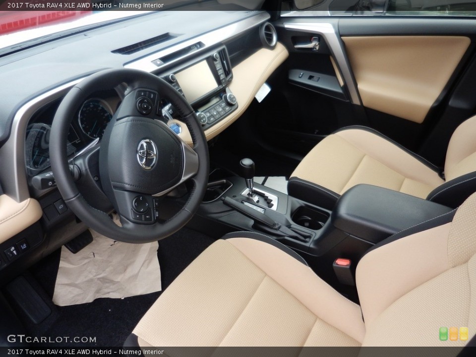 Nutmeg Interior Front Seat for the 2017 Toyota RAV4 XLE AWD Hybrid #116848311