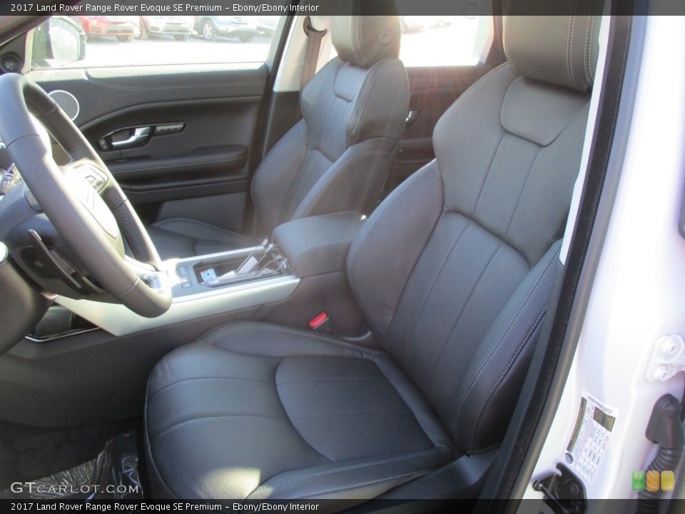 Ebony/Ebony Interior Front Seat for the 2017 Land Rover Range Rover Evoque SE Premium #116851834