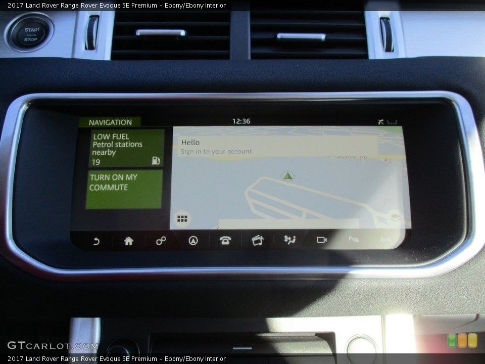 Ebony/Ebony Interior Navigation for the 2017 Land Rover Range Rover Evoque SE Premium #116851932