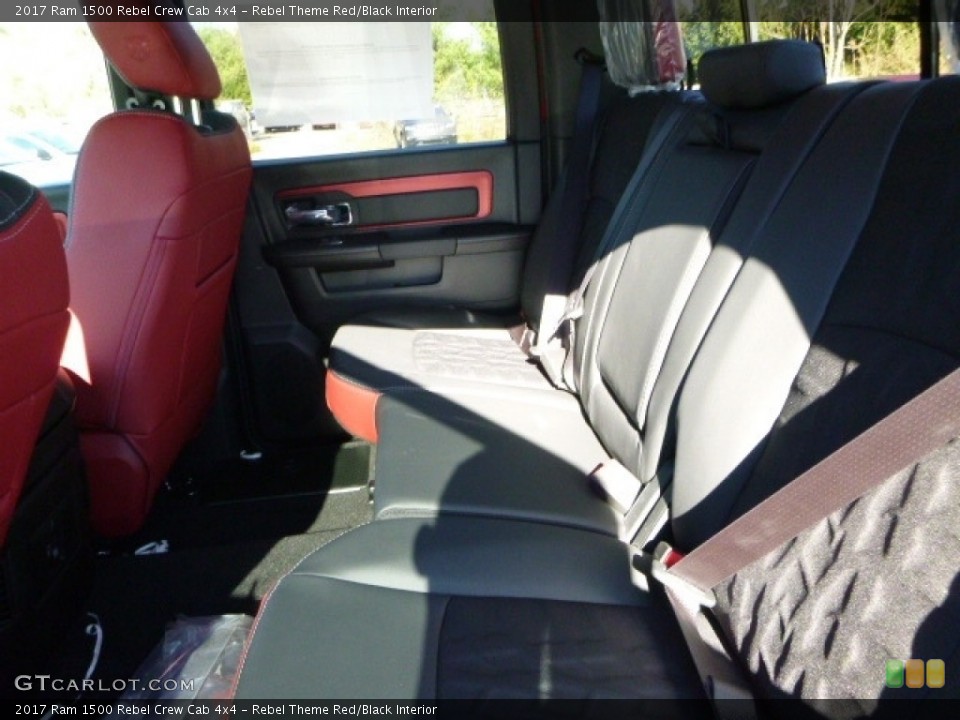 Rebel Theme Red/Black Interior Rear Seat for the 2017 Ram 1500 Rebel Crew Cab 4x4 #116853624