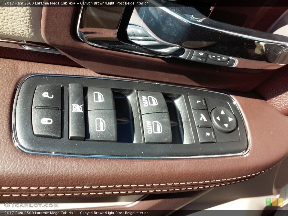 Canyon Brown/Light Frost Beige Interior Controls for the 2017 Ram 2500 Laramie Mega Cab 4x4 #116862012