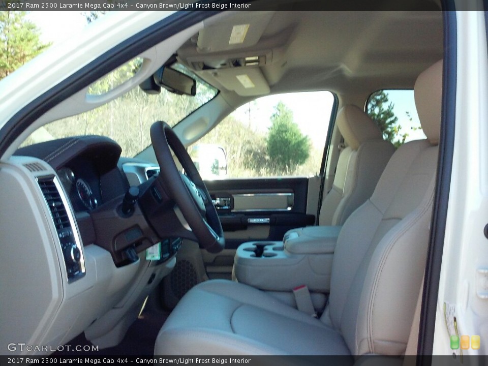 Canyon Brown/Light Frost Beige Interior Photo for the 2017 Ram 2500 Laramie Mega Cab 4x4 #116862048