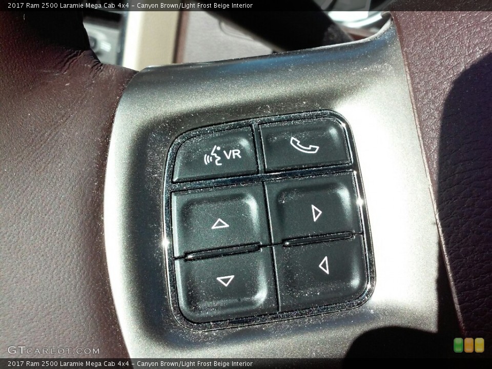 Canyon Brown/Light Frost Beige Interior Controls for the 2017 Ram 2500 Laramie Mega Cab 4x4 #116862234