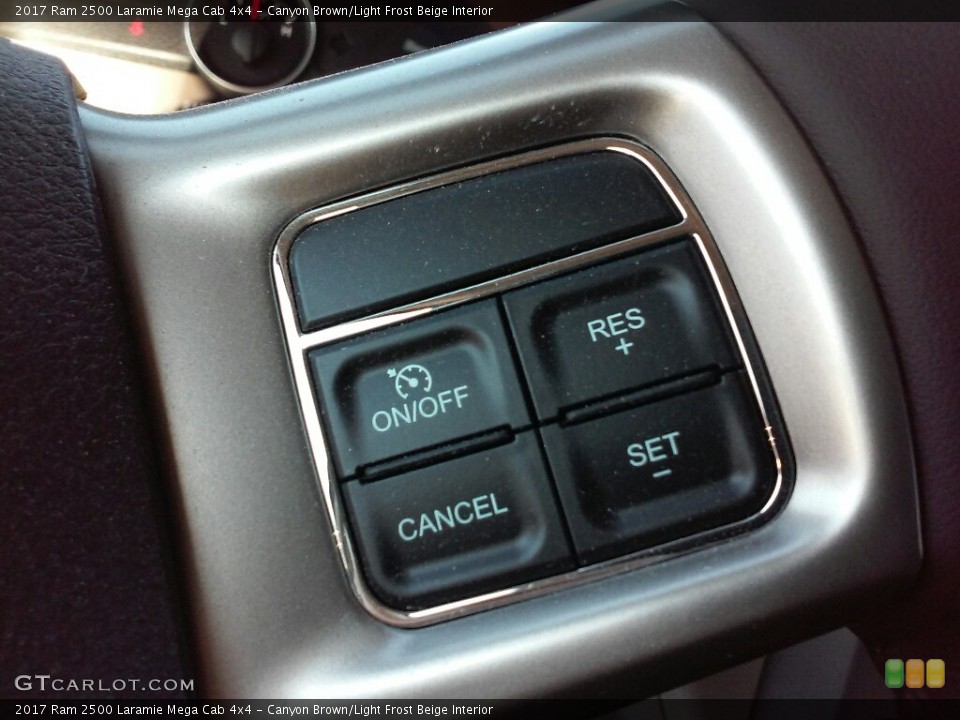 Canyon Brown/Light Frost Beige Interior Controls for the 2017 Ram 2500 Laramie Mega Cab 4x4 #116862264