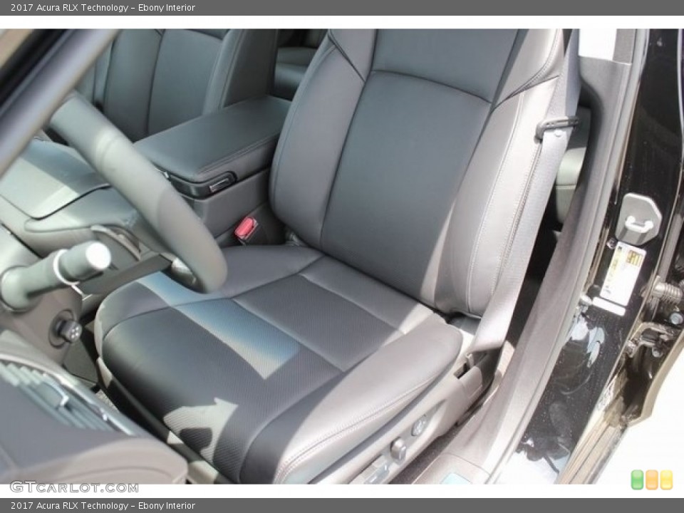 Ebony Interior Front Seat for the 2017 Acura RLX Technology #116863503
