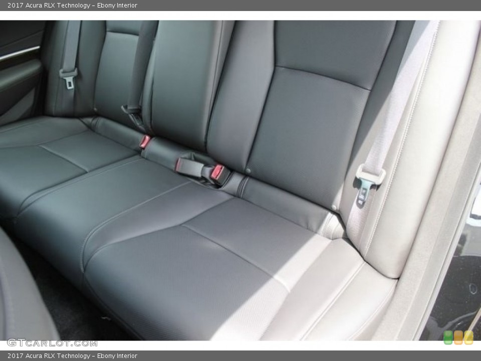 Ebony Interior Rear Seat for the 2017 Acura RLX Technology #116863551