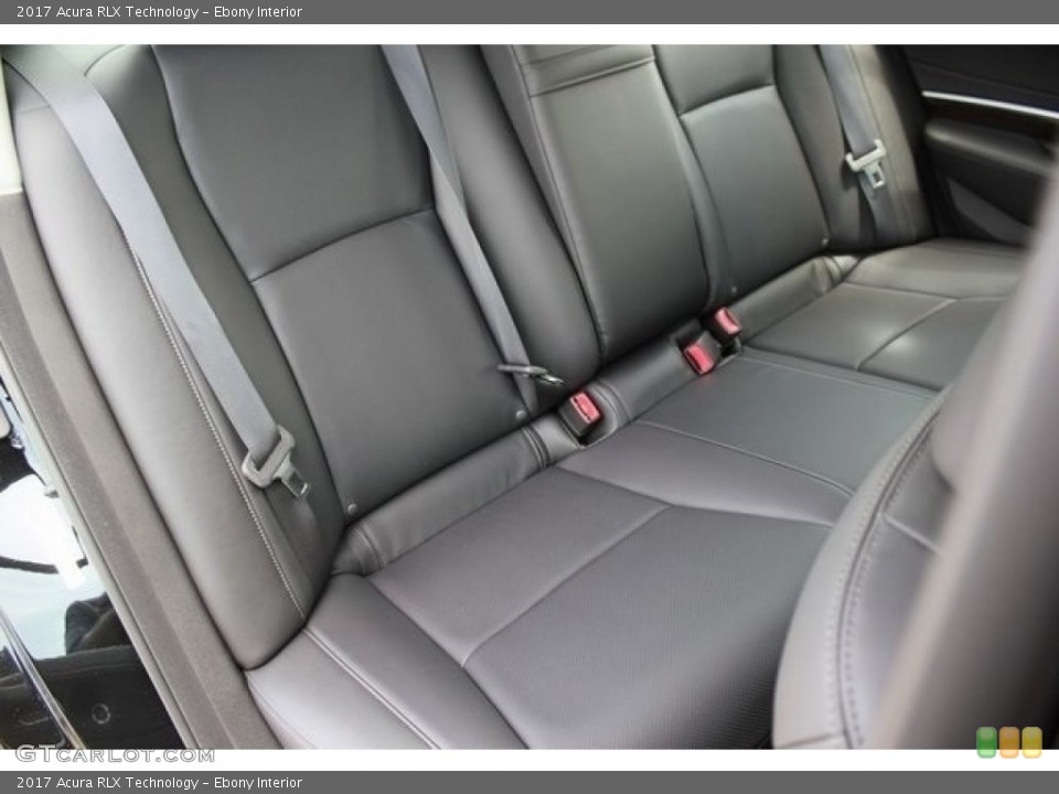 Ebony Interior Rear Seat for the 2017 Acura RLX Technology #116863632
