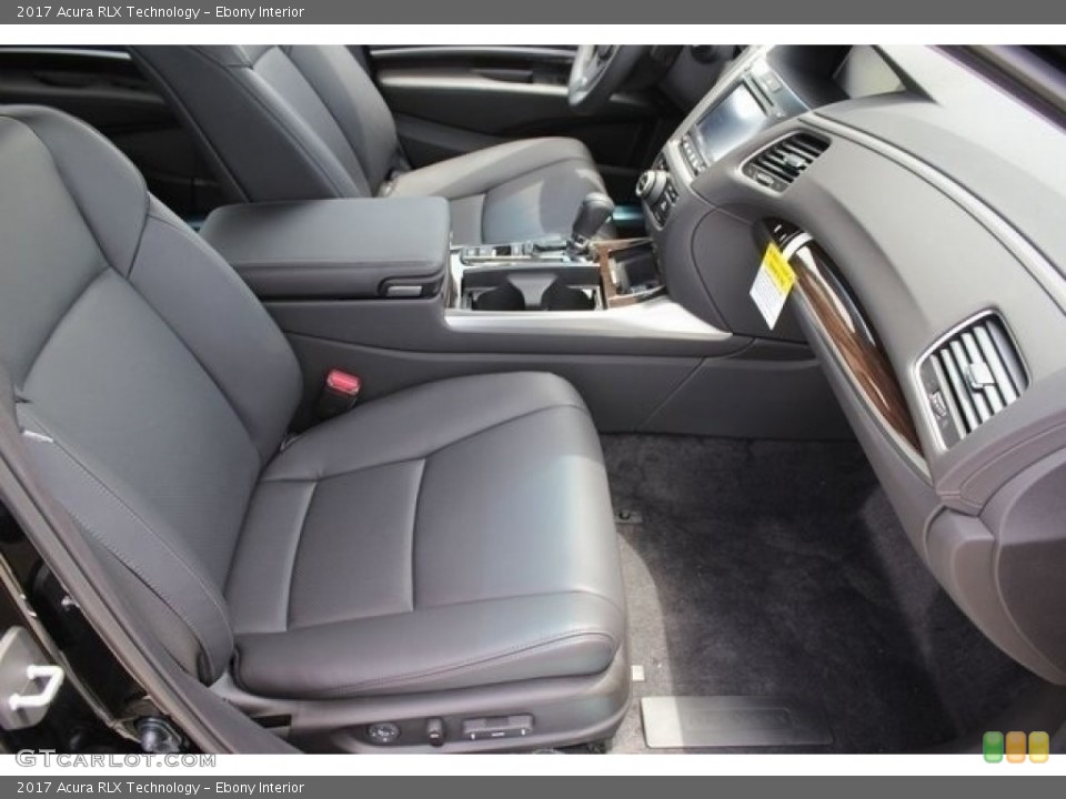 Ebony Interior Front Seat for the 2017 Acura RLX Technology #116863662