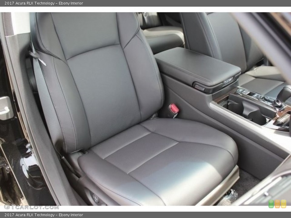 Ebony Interior Front Seat for the 2017 Acura RLX Technology #116863683