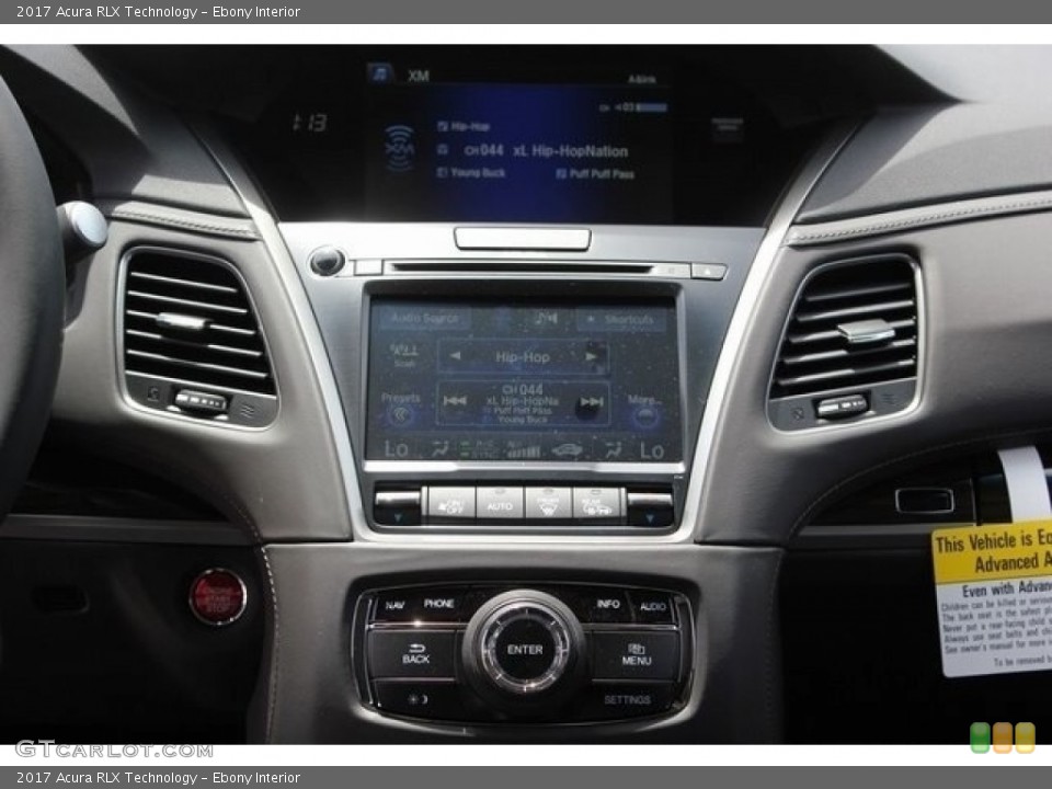 Ebony Interior Controls for the 2017 Acura RLX Technology #116863719