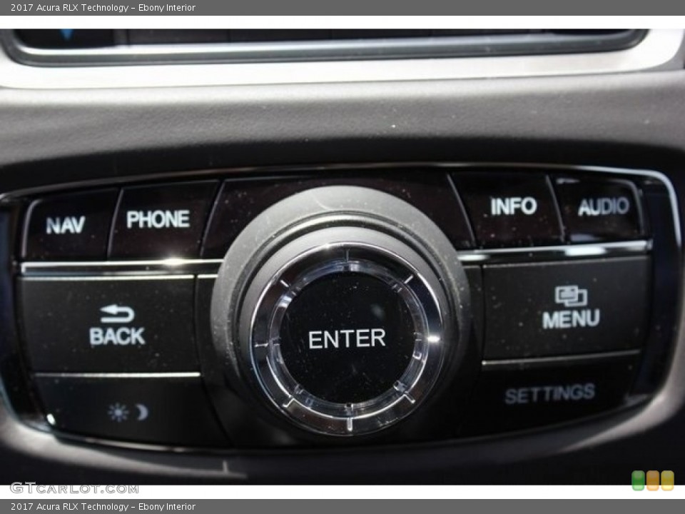 Ebony Interior Controls for the 2017 Acura RLX Technology #116863836