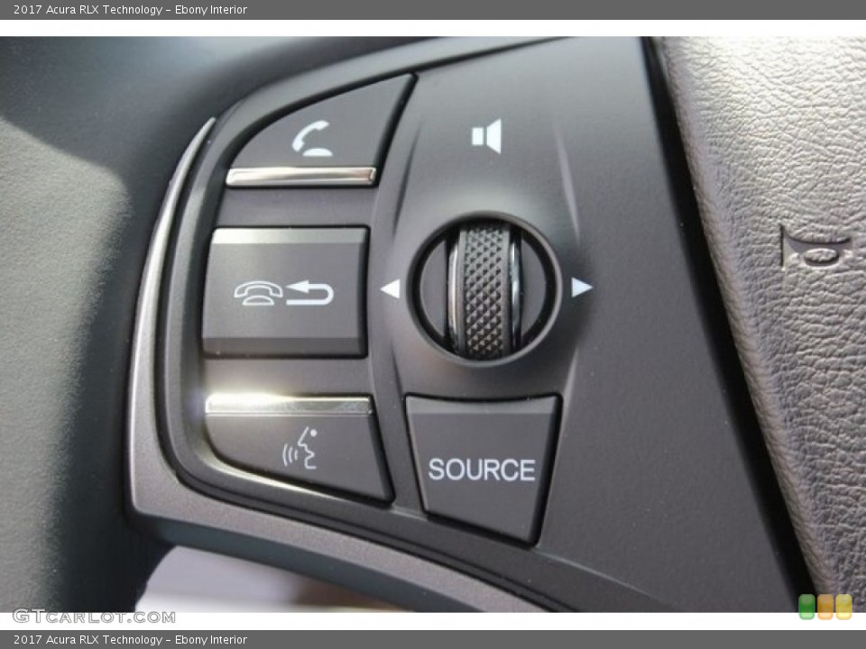 Ebony Interior Controls for the 2017 Acura RLX Technology #116863995
