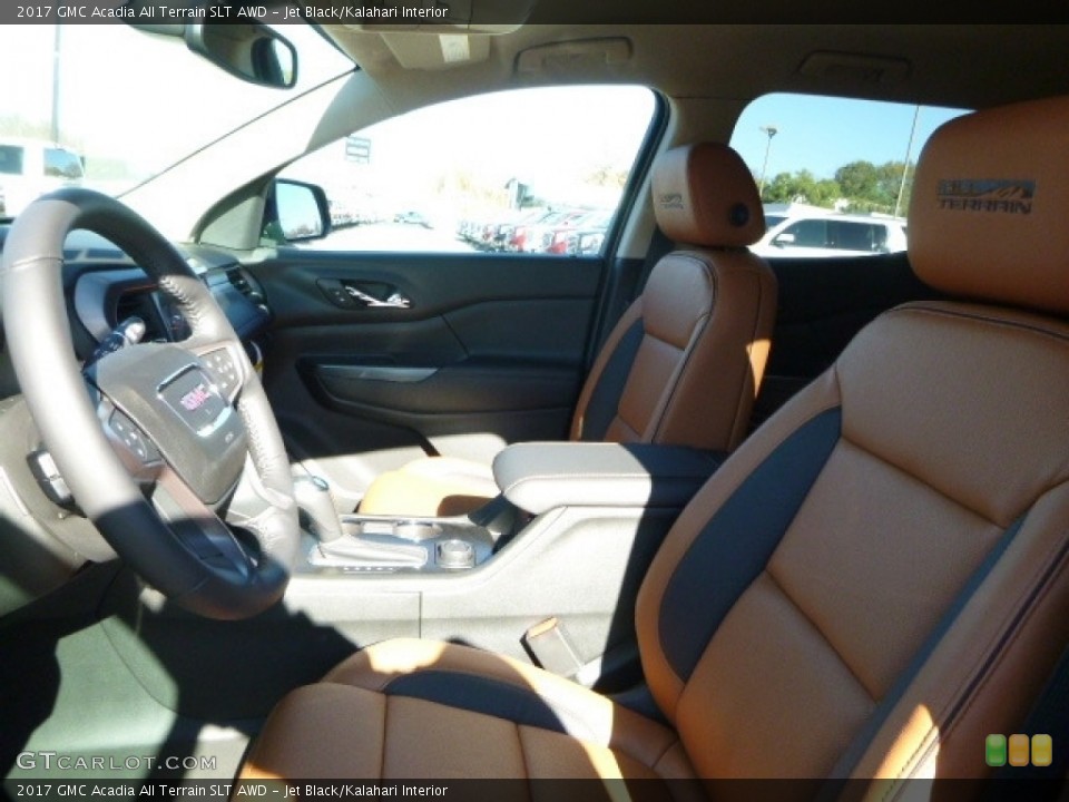 Jet Black/Kalahari 2017 GMC Acadia Interiors