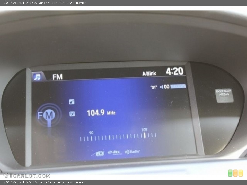 Espresso Interior Audio System for the 2017 Acura TLX V6 Advance Sedan #116869554