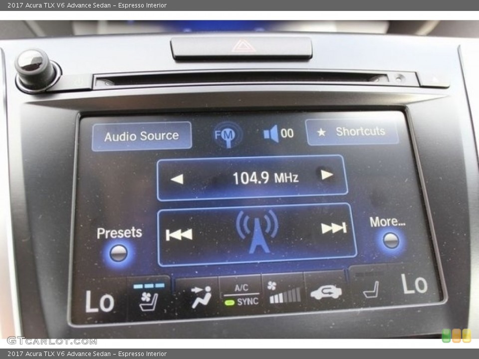 Espresso Interior Audio System for the 2017 Acura TLX V6 Advance Sedan #116869557