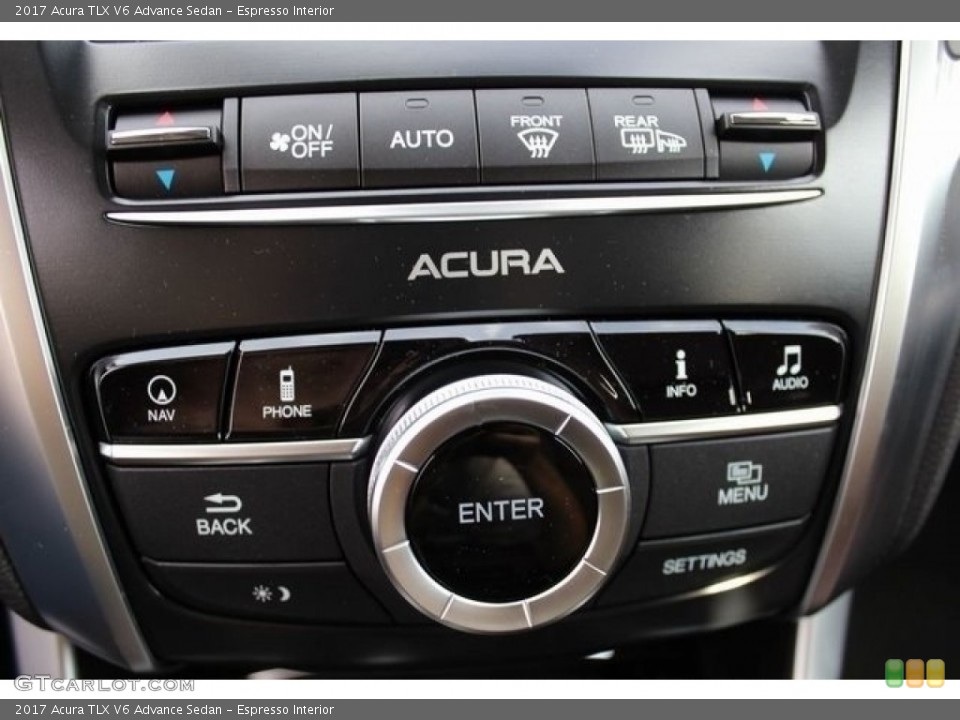Espresso Interior Controls for the 2017 Acura TLX V6 Advance Sedan #116869560