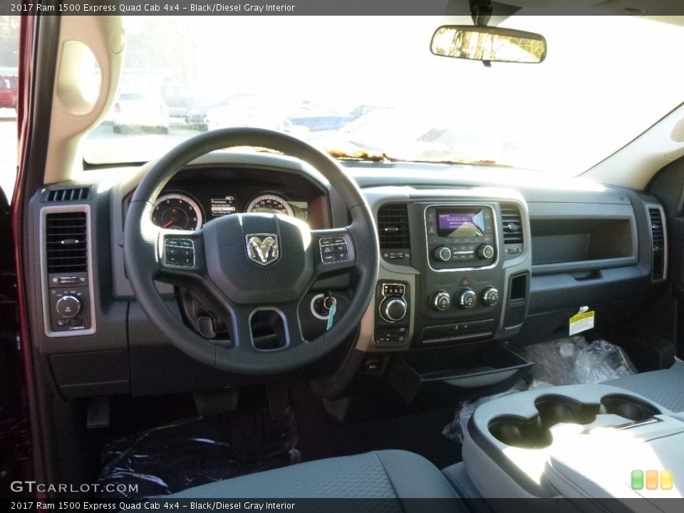 Black/Diesel Gray Interior Dashboard for the 2017 Ram 1500 Express Quad Cab 4x4 #116875394