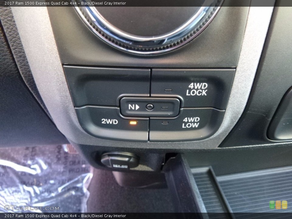 Black/Diesel Gray Interior Controls for the 2017 Ram 1500 Express Quad Cab 4x4 #116875487