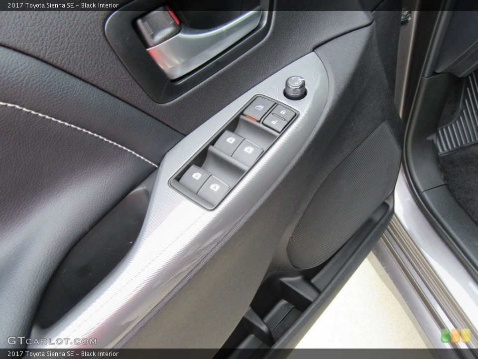 Black Interior Controls for the 2017 Toyota Sienna SE #116877065