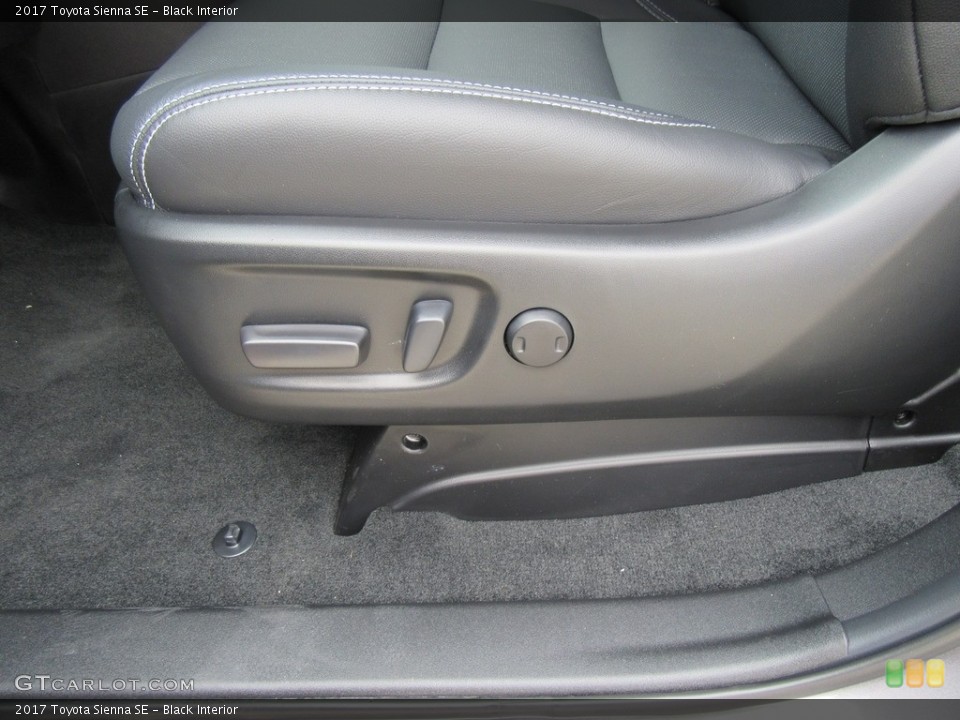 Black Interior Front Seat for the 2017 Toyota Sienna SE #116877125