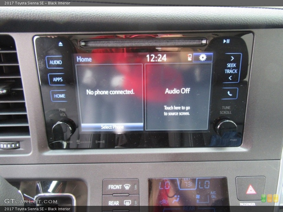 Black Interior Controls for the 2017 Toyota Sienna SE #116877218
