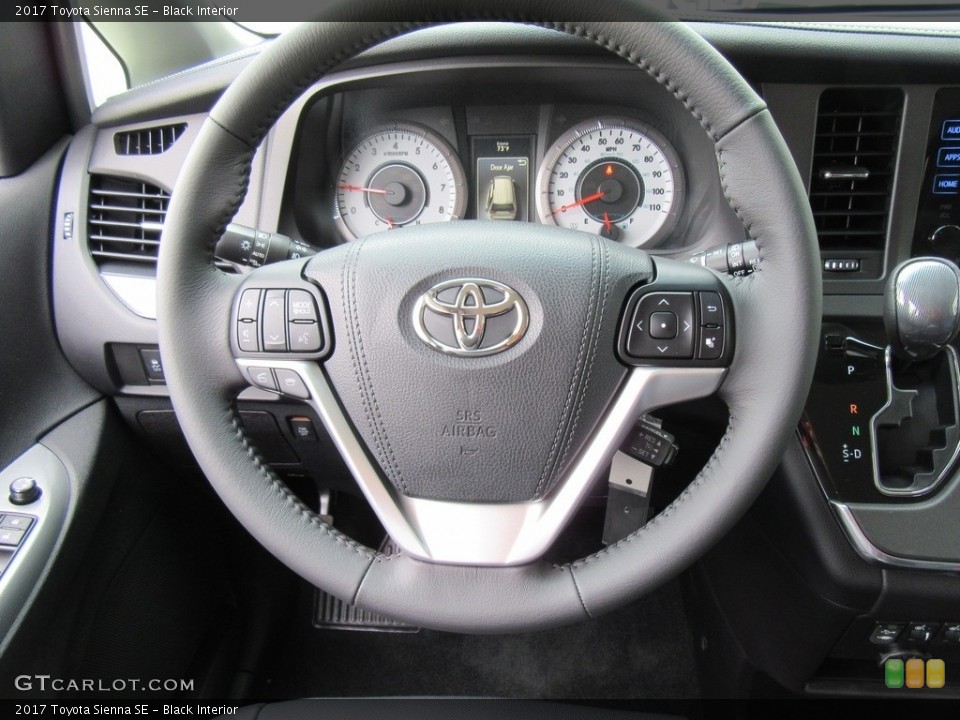 Black Interior Steering Wheel for the 2017 Toyota Sienna SE #116877350