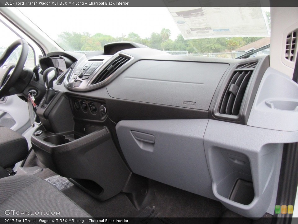 Charcoal Black Interior Dashboard for the 2017 Ford Transit Wagon XLT 350 MR Long #116877932