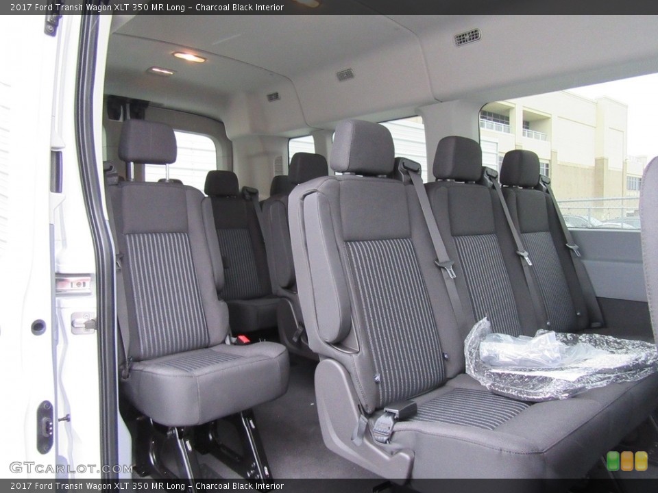 Charcoal Black Interior Rear Seat for the 2017 Ford Transit Wagon XLT 350 MR Long #116877955