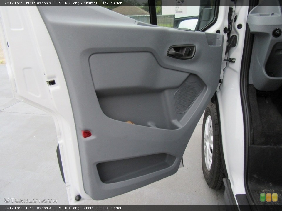 Charcoal Black Interior Door Panel for the 2017 Ford Transit Wagon XLT 350 MR Long #116877983