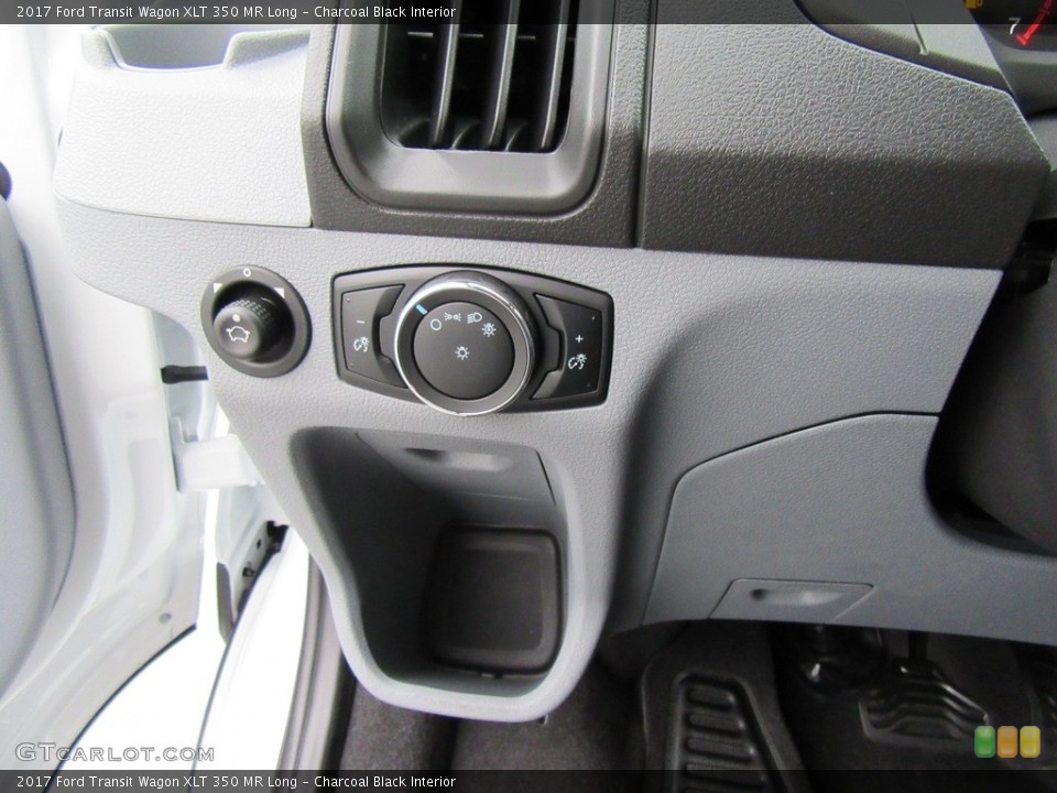 Charcoal Black Interior Controls for the 2017 Ford Transit Wagon XLT 350 MR Long #116878315
