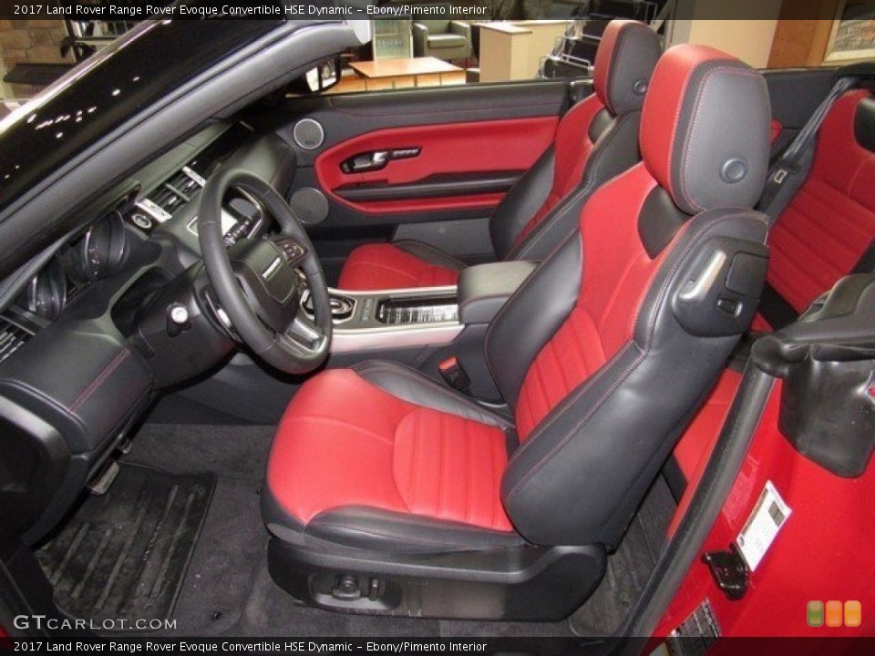 Ebony/Pimento Interior Photo for the 2017 Land Rover Range Rover Evoque Convertible HSE Dynamic #116881736