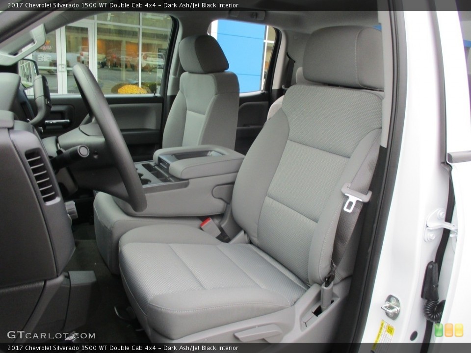 Dark Ash/Jet Black Interior Photo for the 2017 Chevrolet Silverado 1500 WT Double Cab 4x4 #116882024