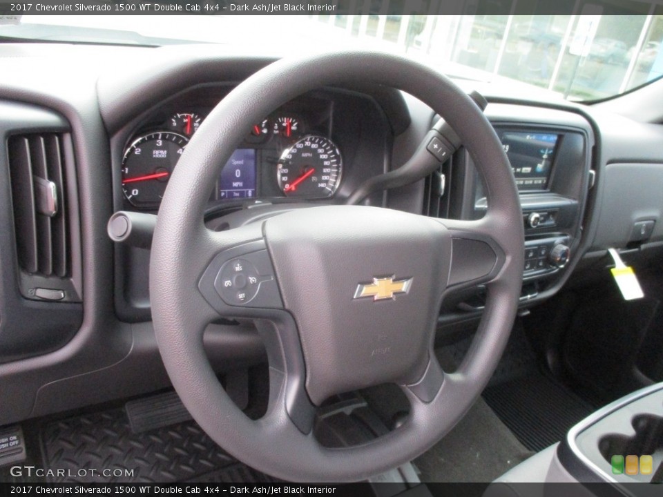 Dark Ash/Jet Black Interior Steering Wheel for the 2017 Chevrolet Silverado 1500 WT Double Cab 4x4 #116882066