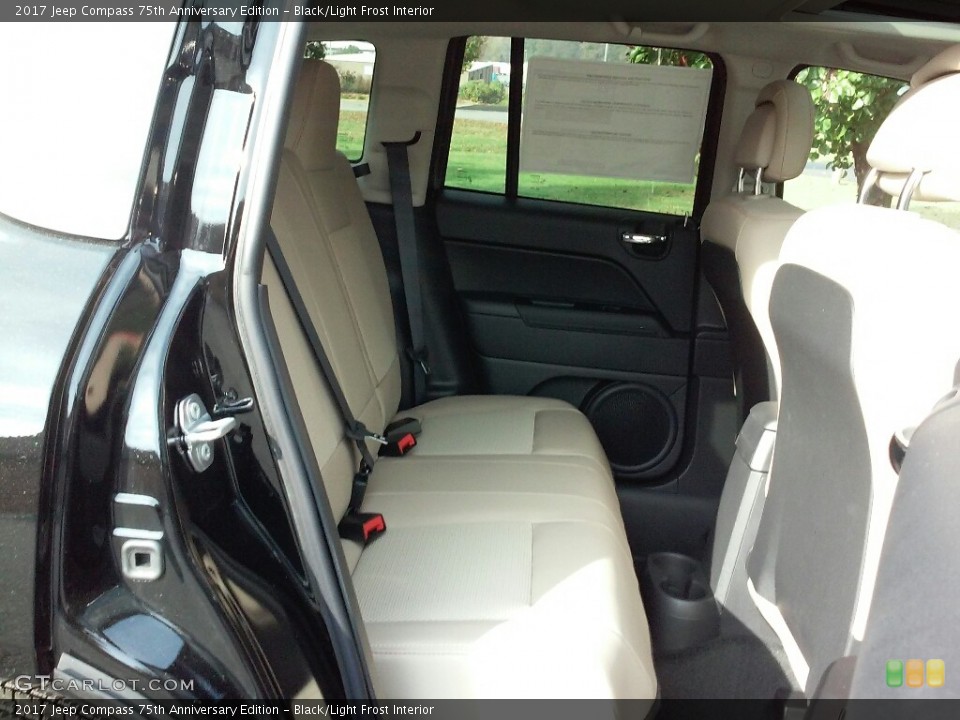 Black/Light Frost Interior Rear Seat for the 2017 Jeep Compass 75th Anniversary Edition #116884373