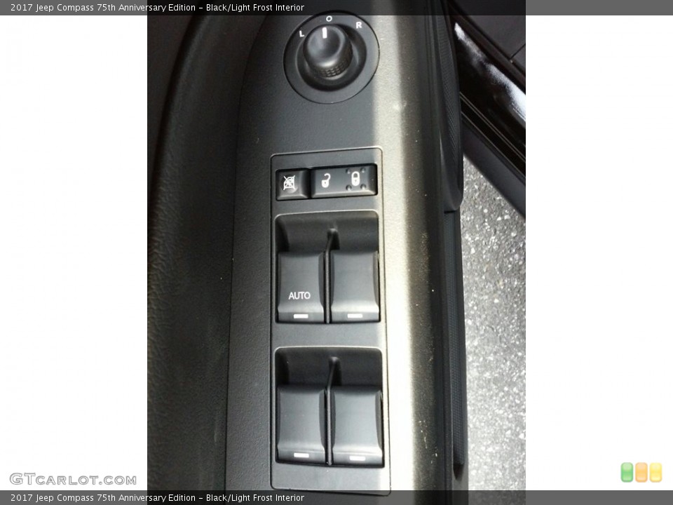 Black/Light Frost Interior Controls for the 2017 Jeep Compass 75th Anniversary Edition #116884424