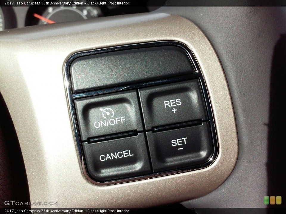 Black/Light Frost Interior Controls for the 2017 Jeep Compass 75th Anniversary Edition #116884493
