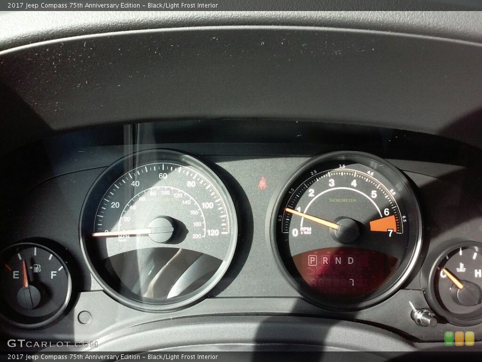 Black/Light Frost Interior Gauges for the 2017 Jeep Compass 75th Anniversary Edition #116884520